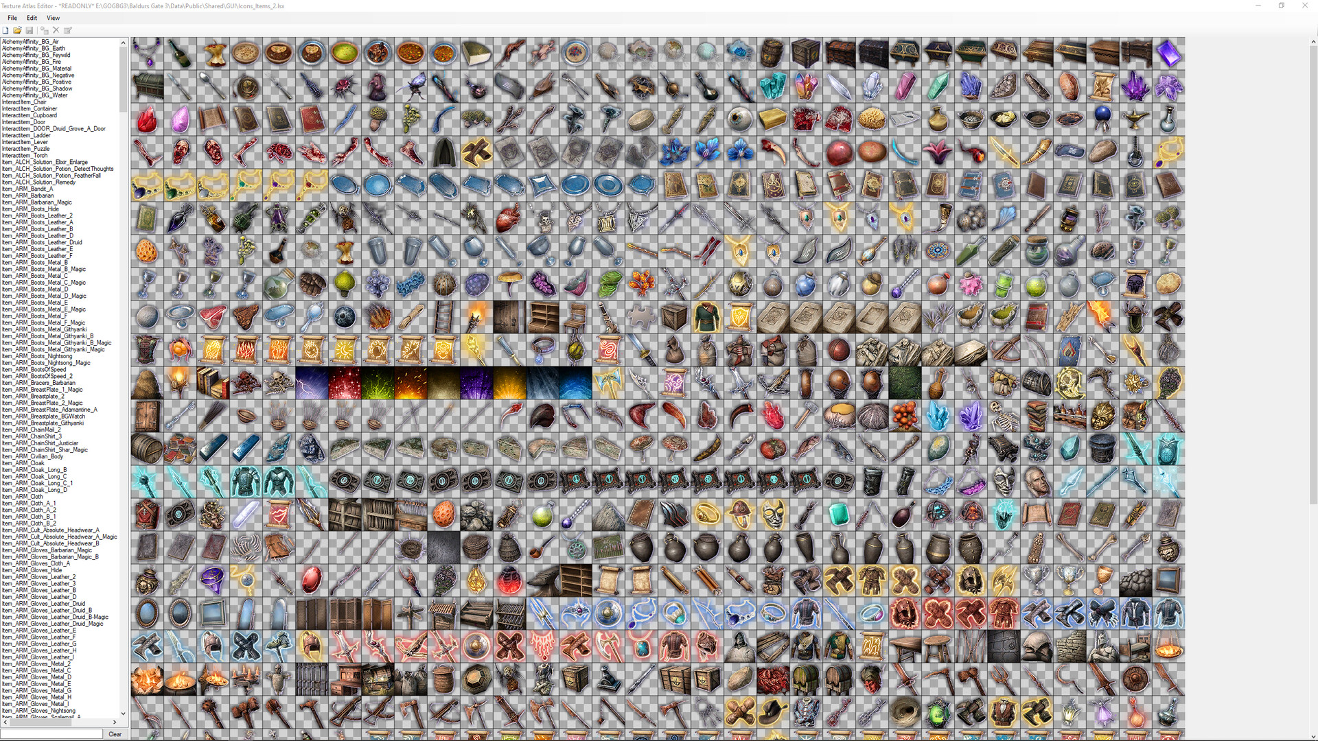 Baldur's Gate 3 Toolkit Data