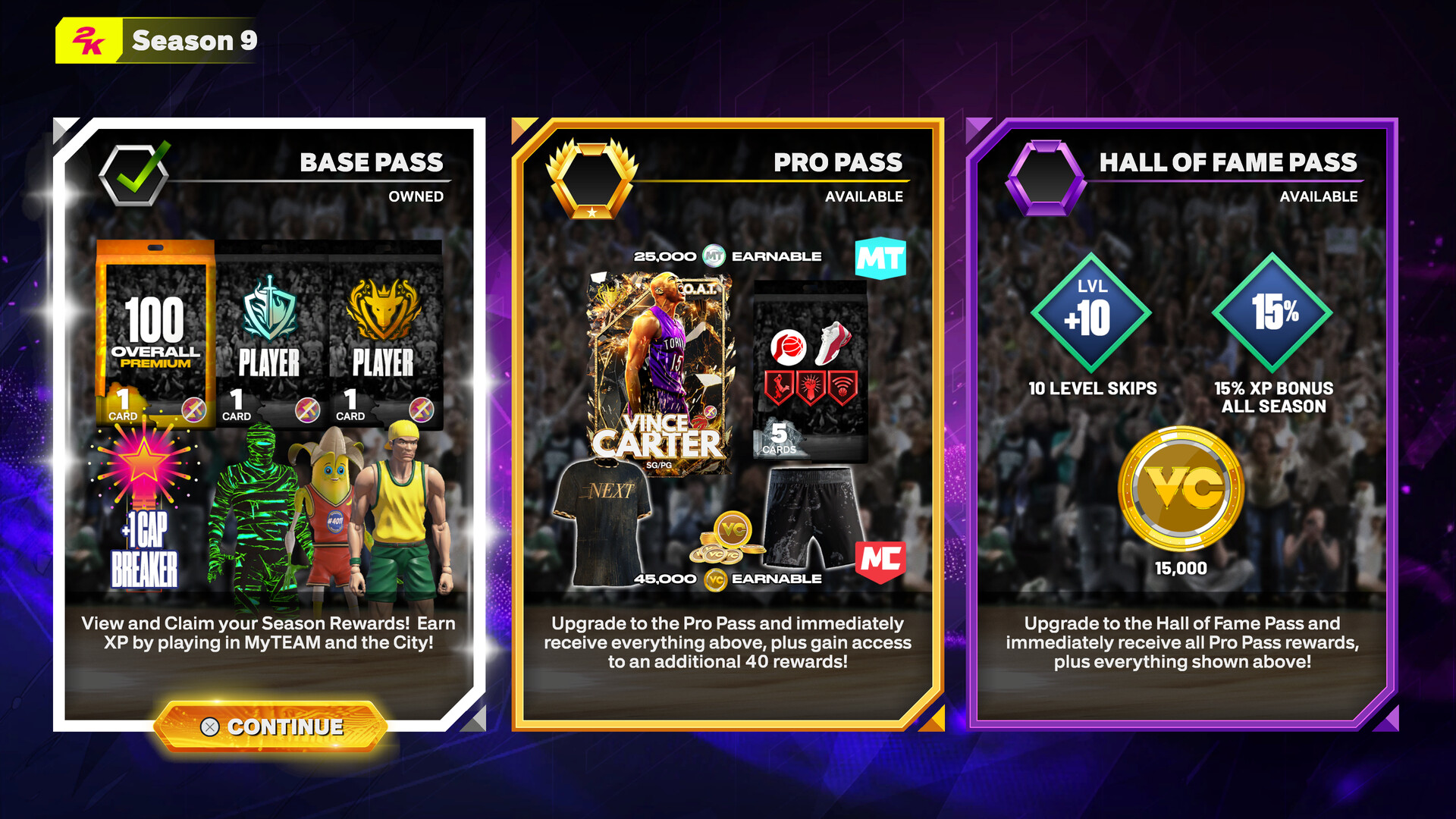 Сезонный абонемент NBA 2K25 Pro Pass: Season 9