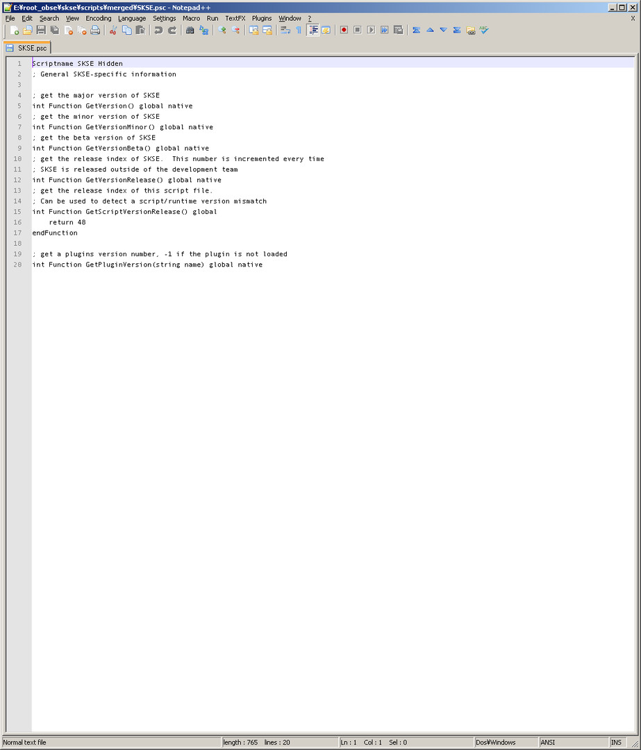 Skyrim Script Extender (SKSE)