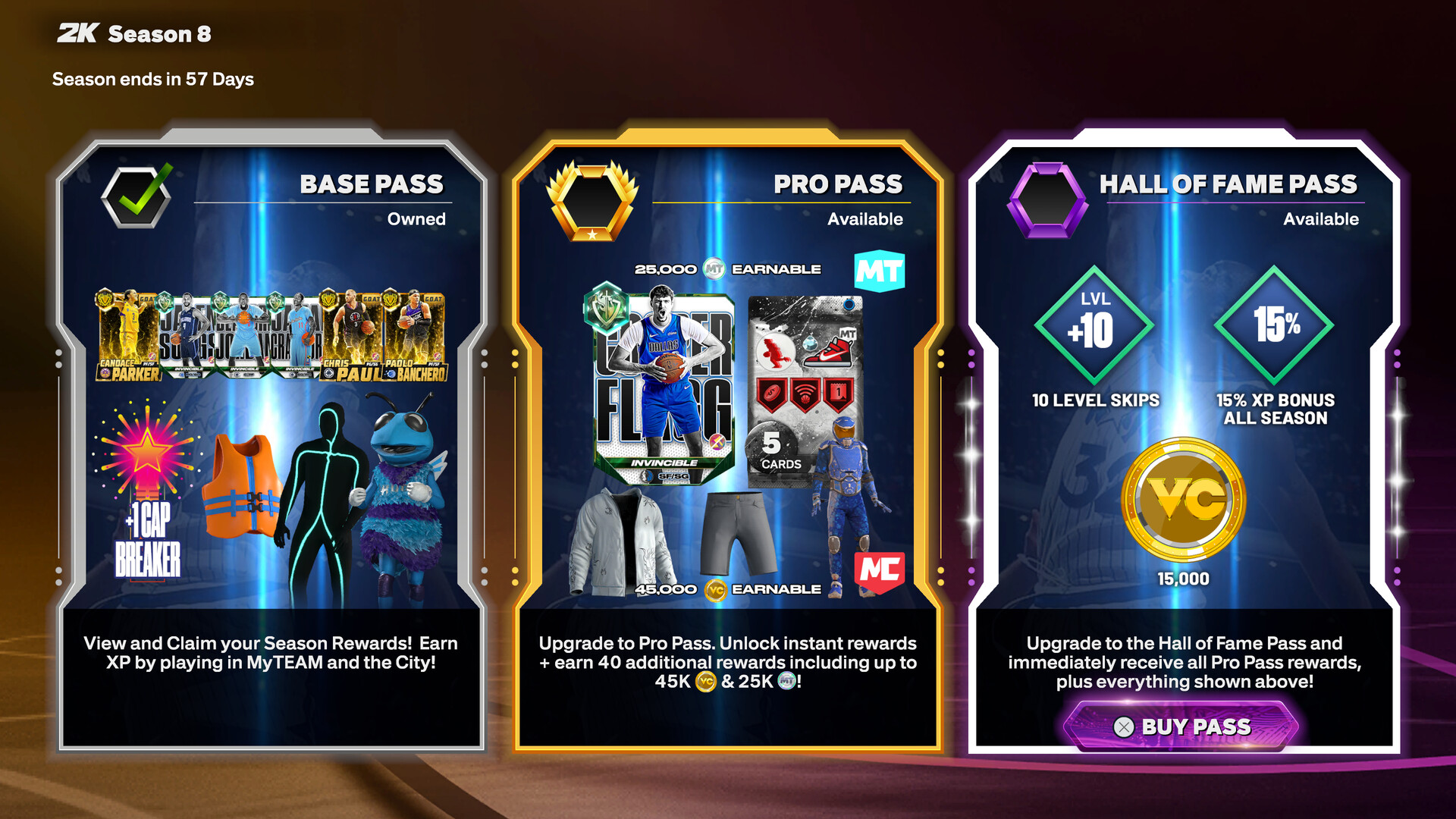 Сезонный абонемент NBA 2K26 Pro Pass: Season 8