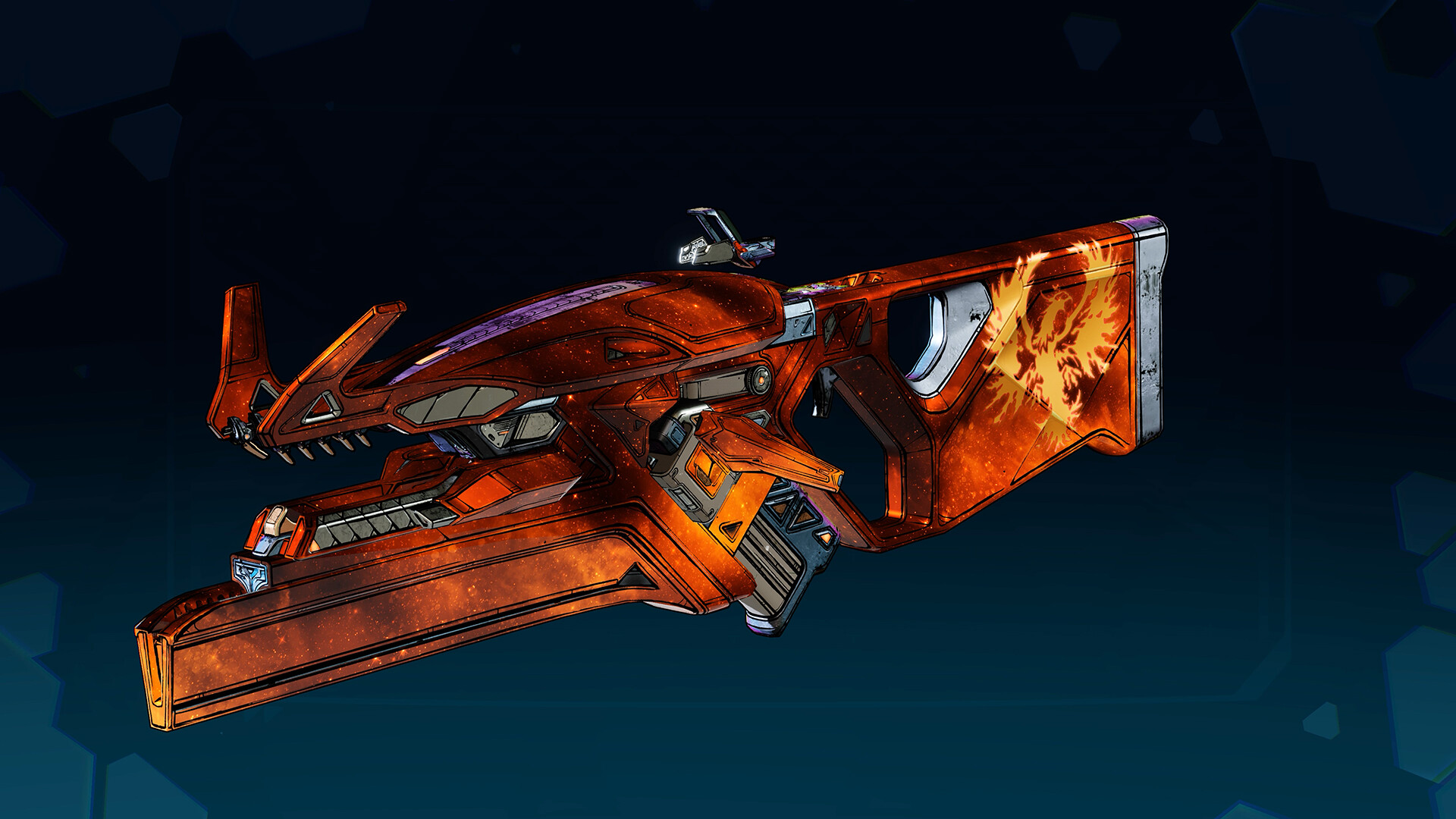 Borderlands®4: Расцветка оружия «Ярость Огненного ястреба»